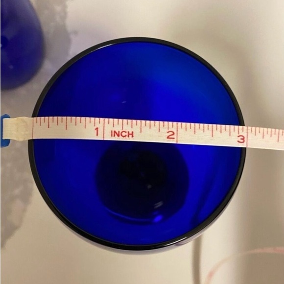 Vintage Cobalt Blue Wine/Tea/Water Glass Libbey Glass Lot of 2 Drinkware - Picture 6 of 6